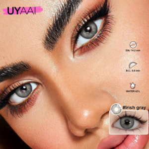 1 Pair UYAAI Disposable Colored Contact Lenses For Women, 1 Year Replacement