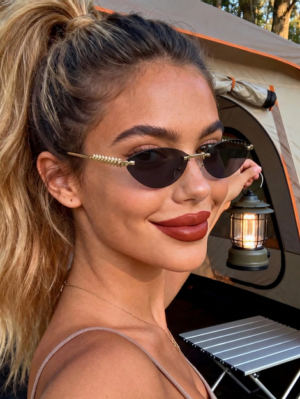 1 Pair Unisex Cat Eye Minimalist Small Frame Fashionable Sunglasses