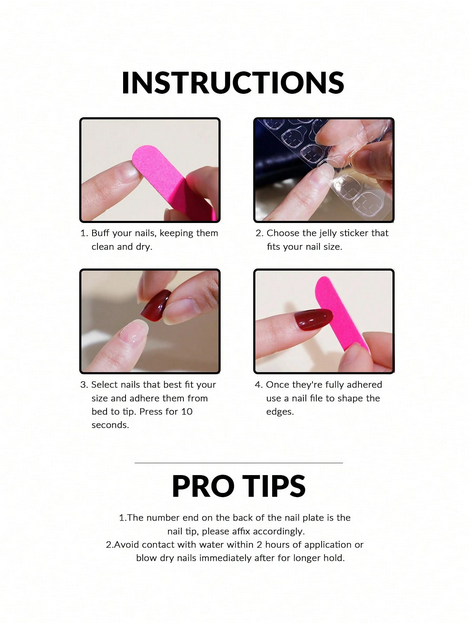 24Pcs Minimalism Style Yellow & Pink Flower Decor French Manicure Medium Almond - Image 3