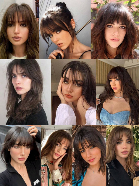 1pc Synthetic Air Bangs Wigs Hairpieces Hair Women Girl Black Hair Brown - Image 5