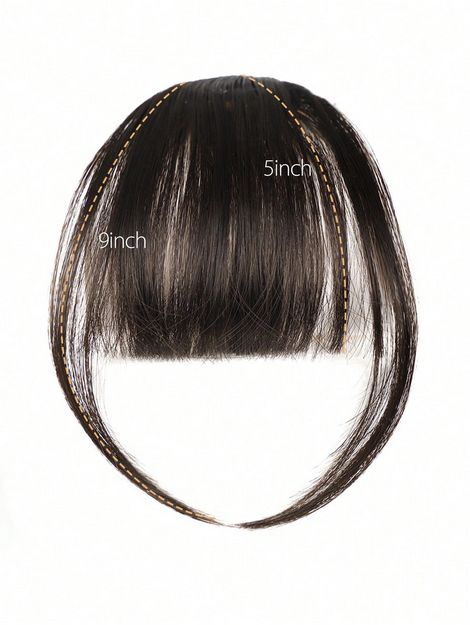 1pc Synthetic Air Bangs Wigs Hairpieces Hair Women Girl Black Hair Brown - Image 6