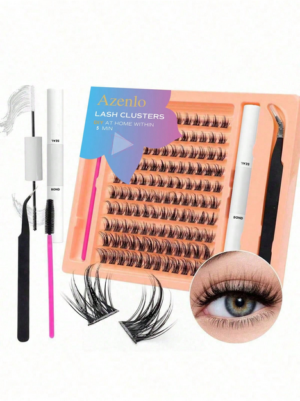 Azenlo 120pcs/Set Individual Cluster False Eyelashes, DIY Eyelash Extension 10-16mm