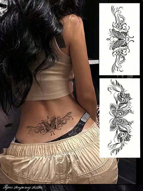 1 Pc Temporary Butterfly Tattoo Sticker